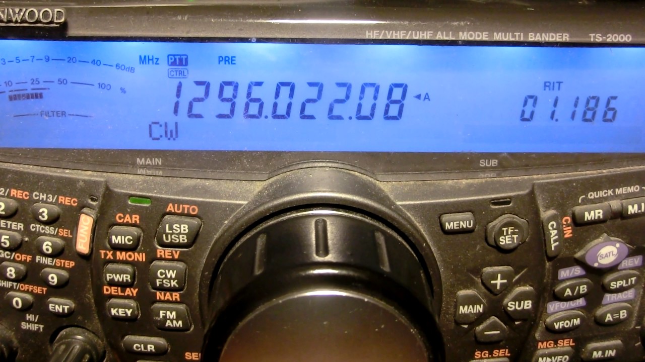 G4CCH calling "CQ" on 23cm moonbounce.