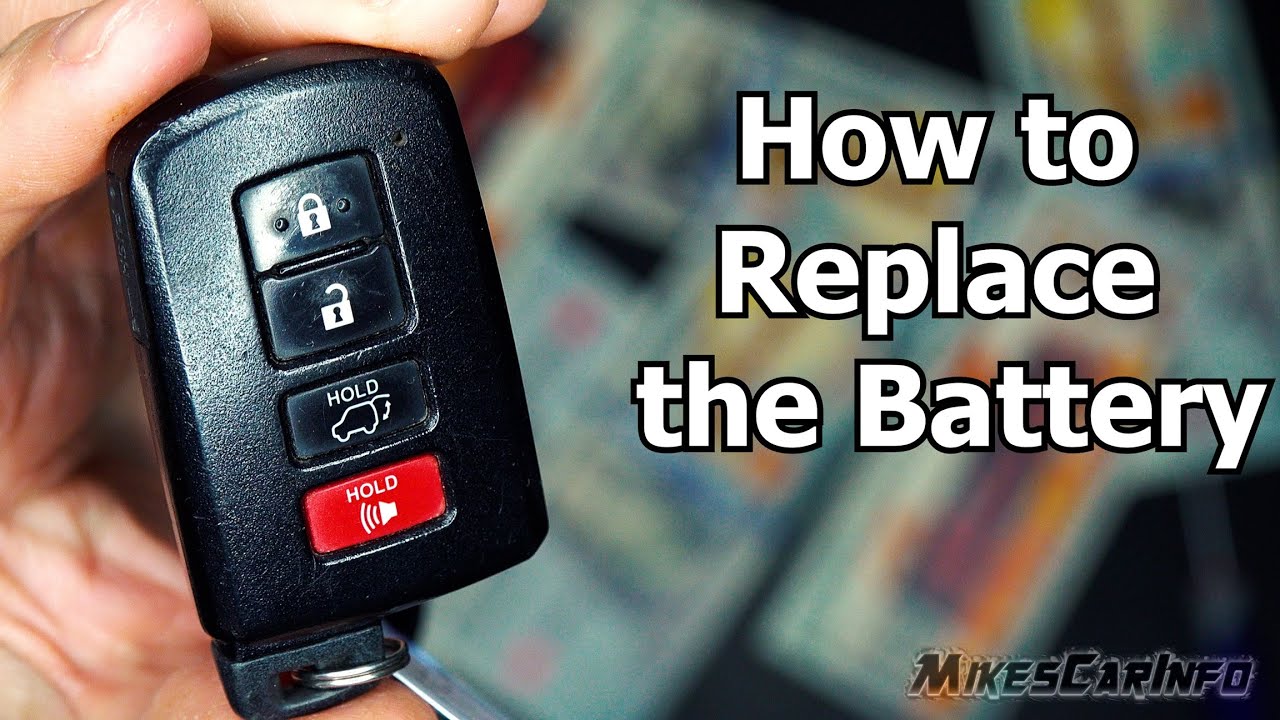 Toyota Key Fob How to Replace the Battery