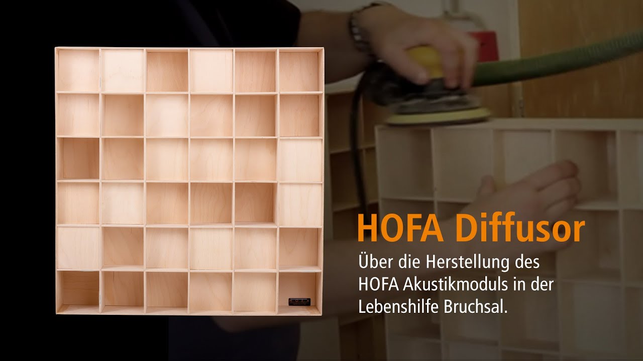 HOFA Diffusor - Herstellung des Akustikmoduls