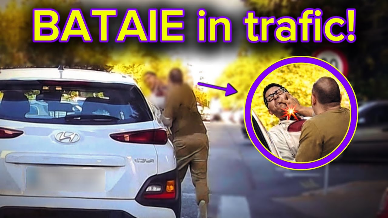 Romanian Dashcam: Bataie dupa ce a fost scuipat, pietoni inconstienti si biciclist beat | #25 