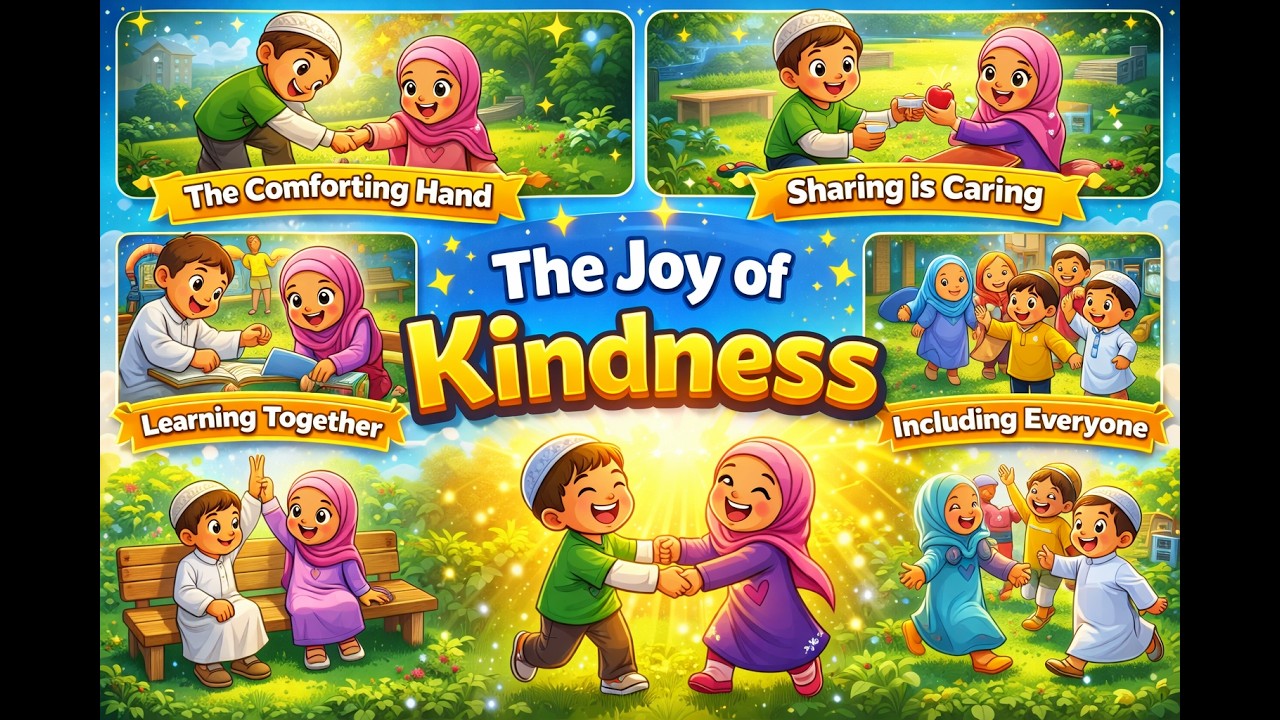 Islamic Stories for Kids: The Joy of Kindness | Animated Cartoon for Muslim ChildrenVideo Project
