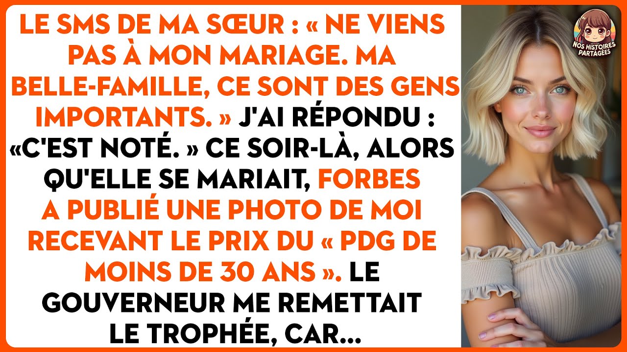 Le sms de ma sœur : « ne viens pas à mon mariage. Ma belle-famille, ce sont des gens importants. »