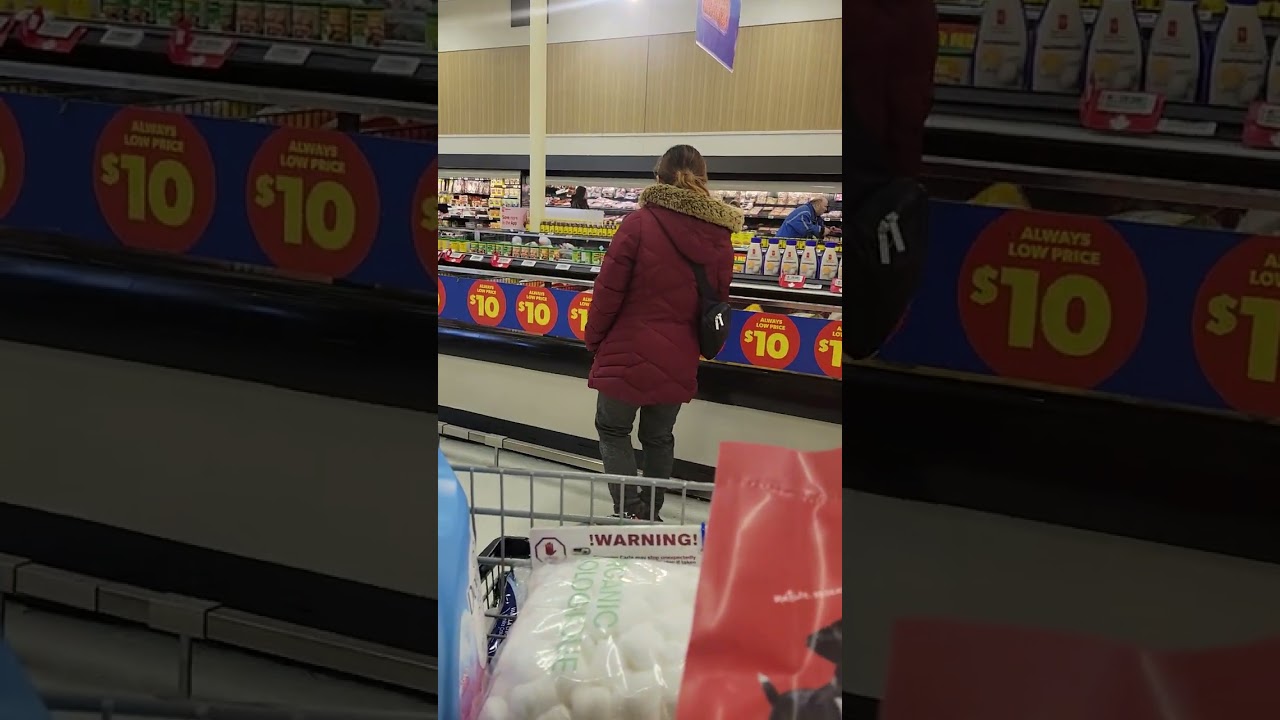 Grocery time at super store 