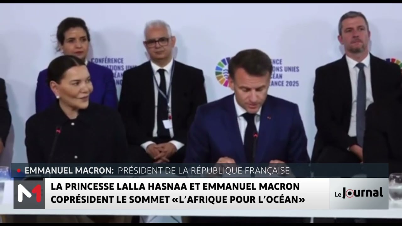 SAR la Princesse Lalla Hasnaa et Emmanuel Macron coprésident le Sommet « l’Afrique pour l’océan »