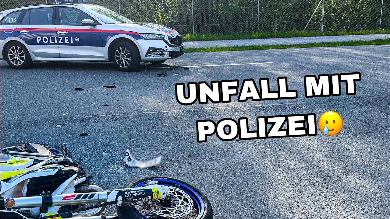 POLICE DRIVE FRONT-ON INTO MOTORCYCLE