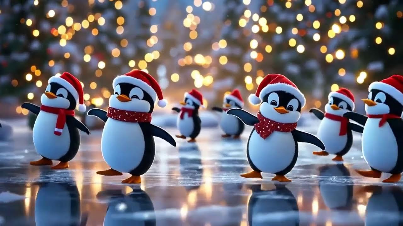 Magical Christmas Dance 🎄 Adorable Characters in a Sparkling Wonderland!