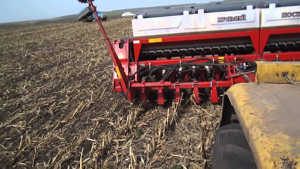 Semeato SSM-27 посев гороха по кукурузе 2013. No-Till farming. [AGROTILL.in.ua]