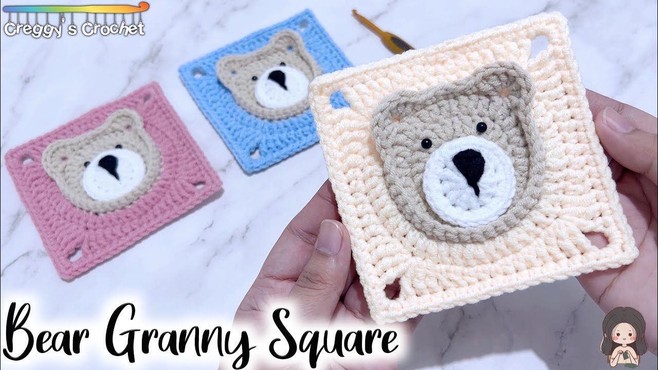 CROCHET “Bear” Granny Square | Tutotrial