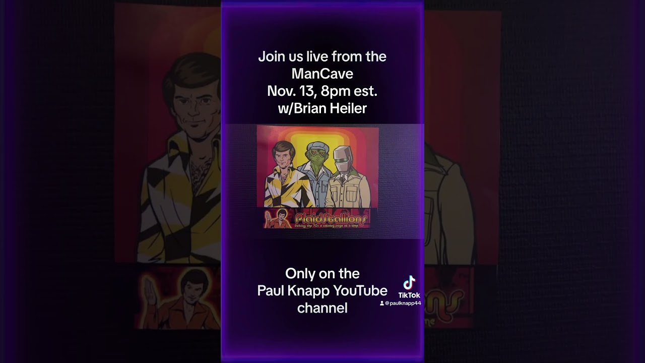 Join us live from the ManCave Nov 13, 8pm est. with Brian Heiler aka Brick Mantooth 