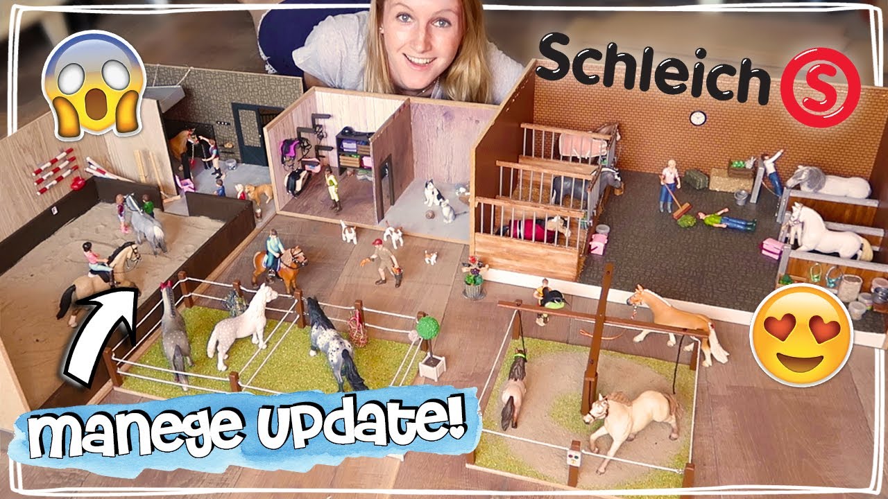 MIJN SCHLEICH PAARDEN MANEGE IS BIJNA KLAAR?! 🤩 STAL TOUR + UPDATE #9 | Daphne draaft door