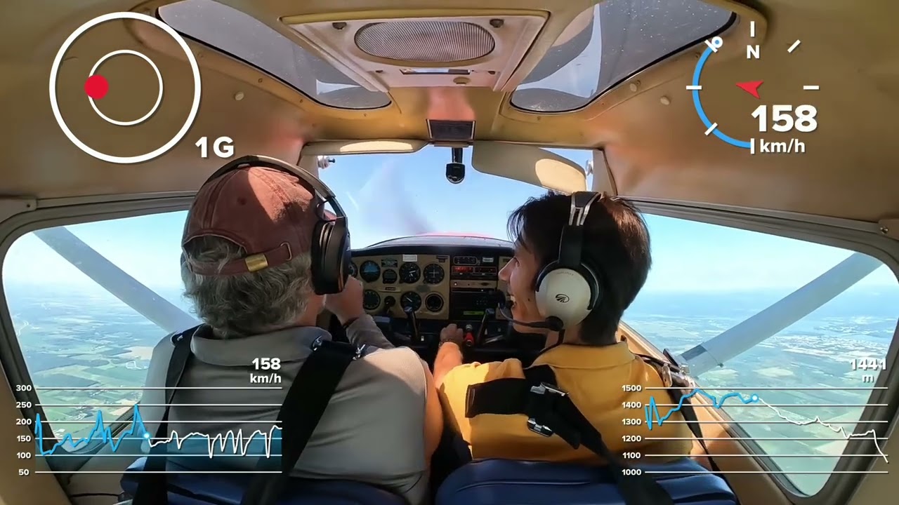 Aerobatics Lesson 5: 1/2 Inverted Cuban Eight; 1/2 Cuban Eight; Snap Roll ( No Intercom Sound! )