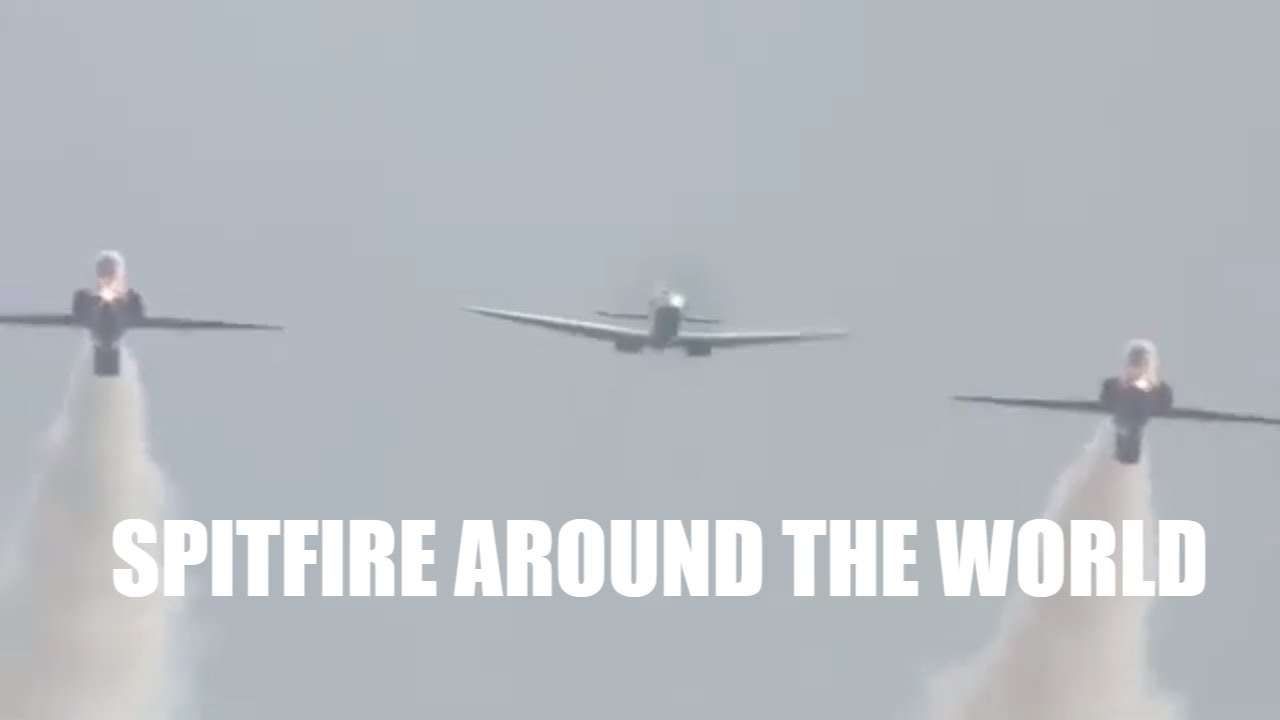 Silver Spitfire G-IRTY 1943 Supermarine 361 Spitfire LF.IXc - The Longest Flight - Around the World