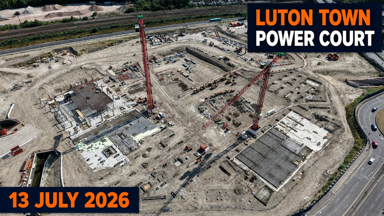 Обновление строительства нового стадиона Luton Town Power Court | 13 июля 2026 г.
