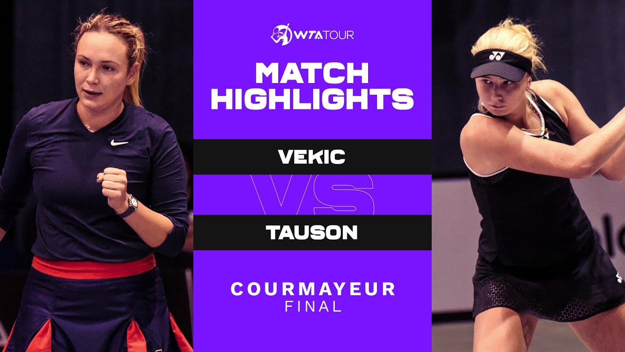 Donna Vekic vs. Clara Tauson | 2021 Courmayeur Final | WTA Match Highlights