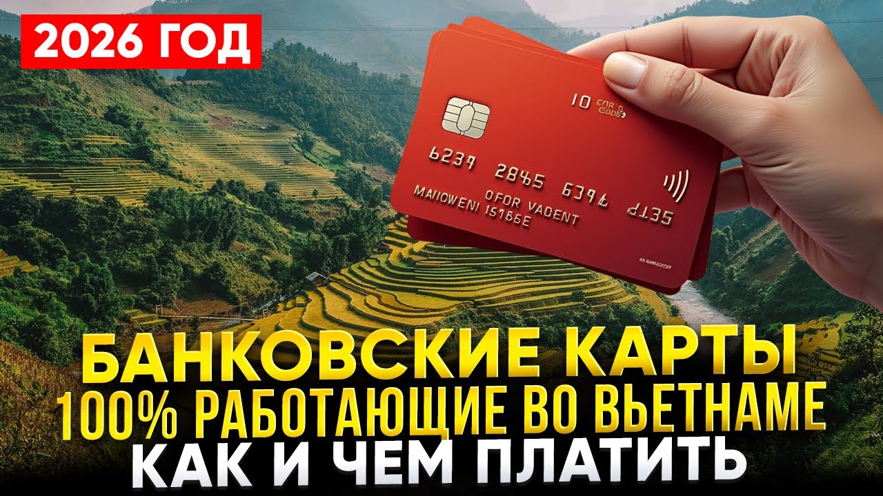 Банковские карты 100% Работающие во Вьетнаме в 2026 году: Мир, UnionPay Россельхозбанка, чем платить