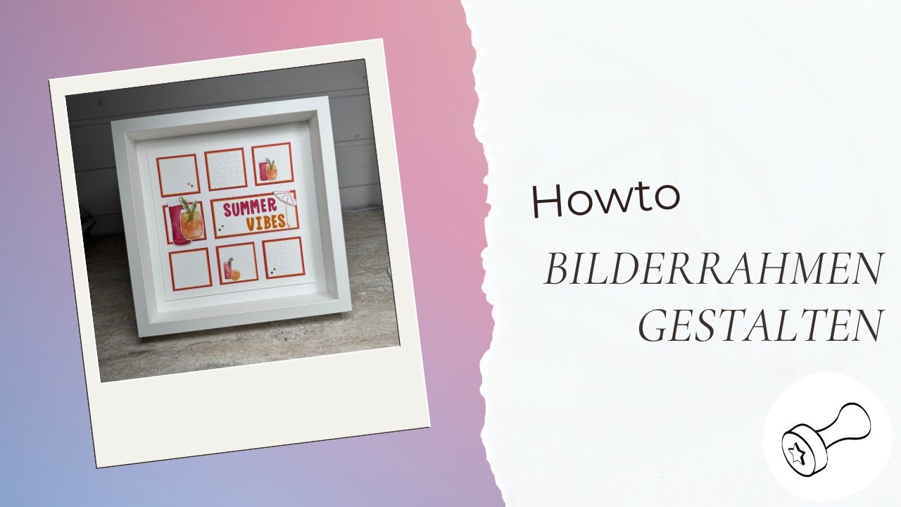 Howto: Einen Bilderrahmen mit Papier gestalten