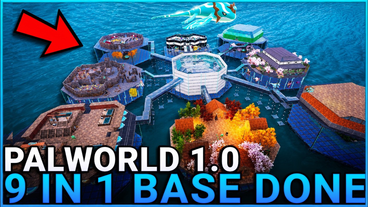 НЕВЕРОЯТНАЯ ВОДНАЯ БАЗА 9 В 1 &mdash; Обзор и расположение водной базы в Palworld 1.0