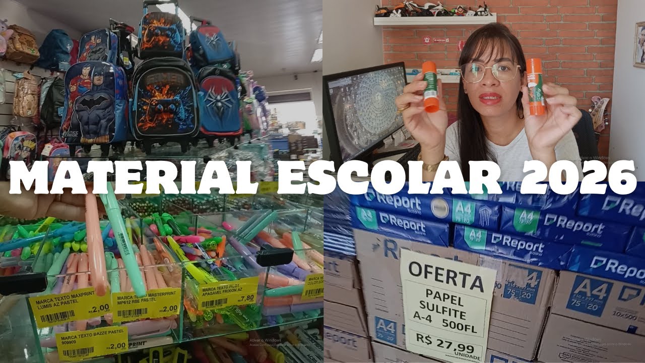 Material escolar em Aparecida de Goiânia / 2026