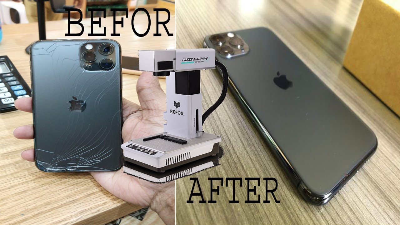 iPhone 11 Pro Back Glass Broken Replace Refox Laser Machine Without Open Phone | T7iR01