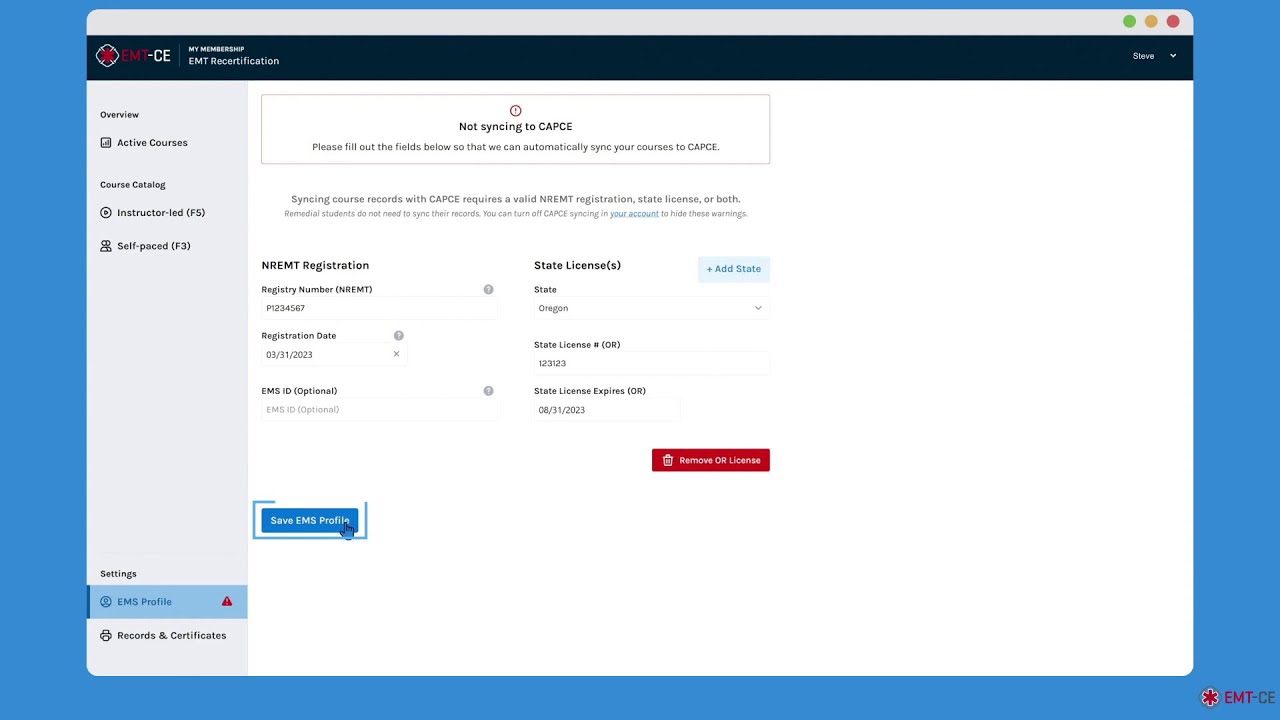 Importing CE Courses to the NREMT - EMT-CE.com