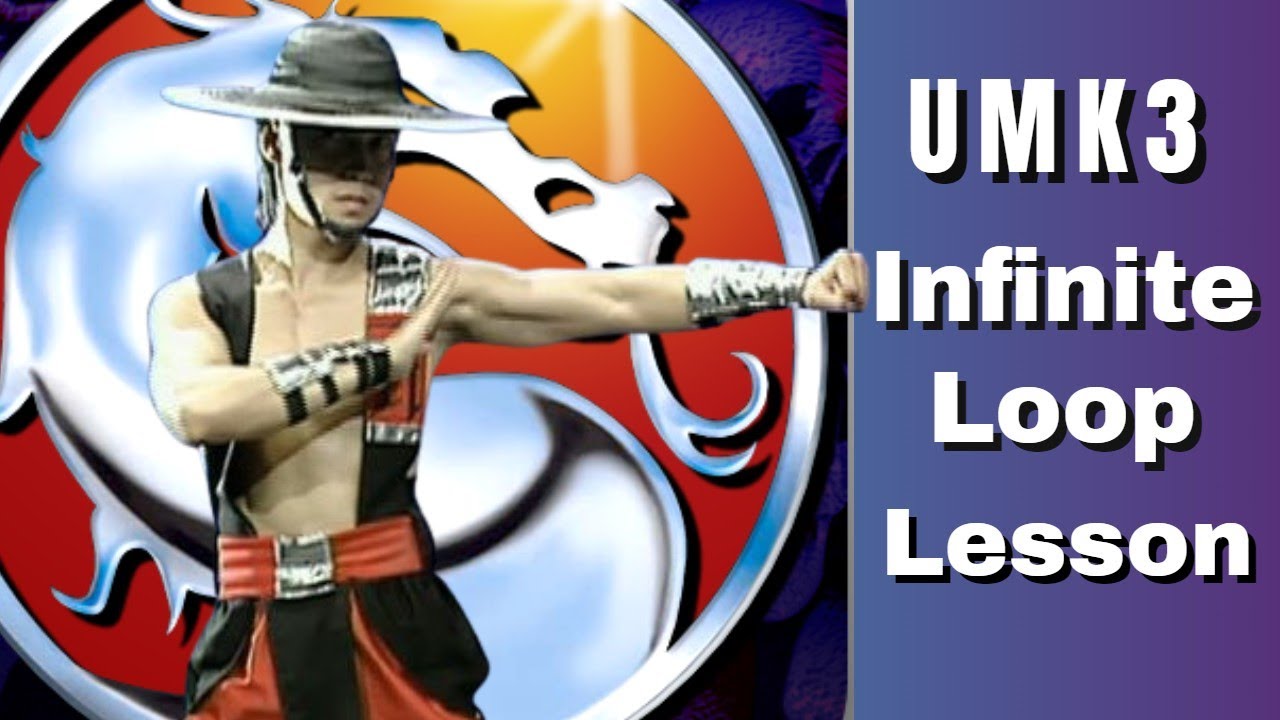 UMK3 Combo Kung Lao Dive Kick Infinite Loop Tutorial (Gamepad + Commentary) Ultimate Mortal Kombat 3