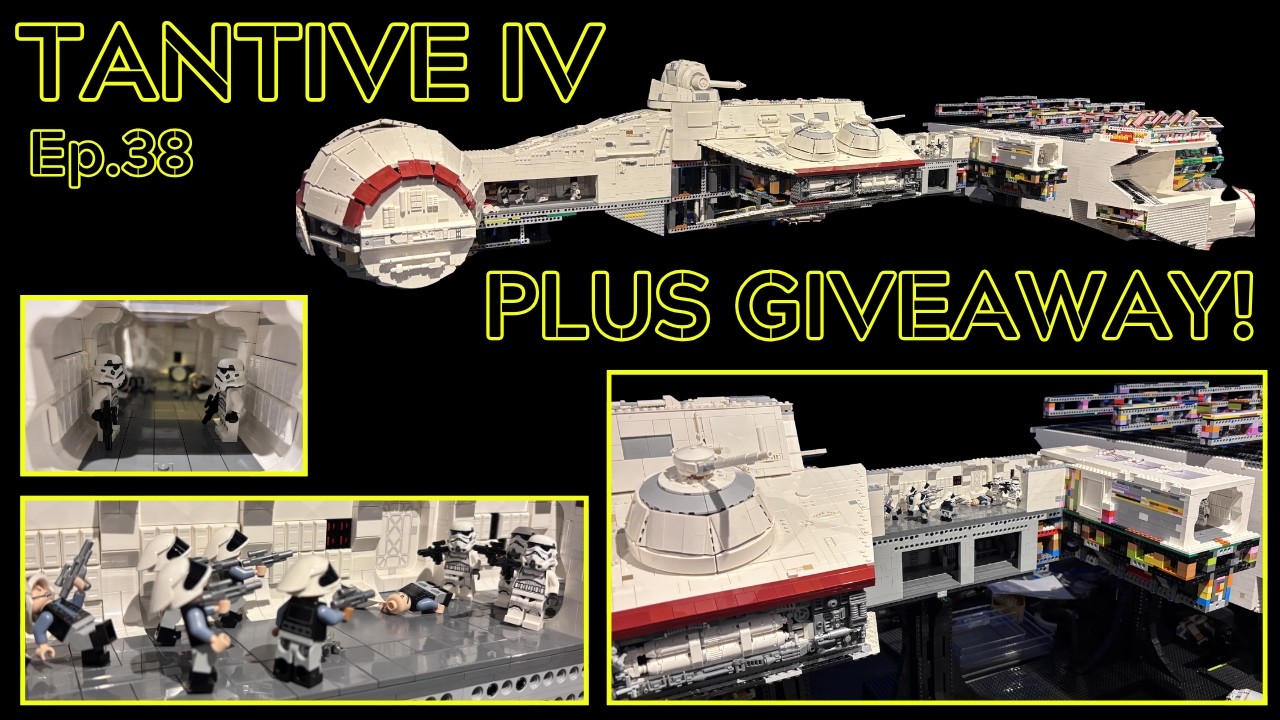 Star Wars LEGO - Building a MASSIVE TANTIVE IV - The Boarding of the Tantive - Ep38  - PLUS GIVEAWAY