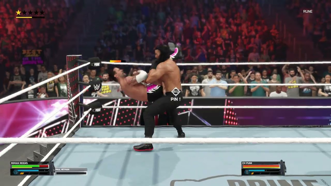 Roman VS CM PUNK WWE 2K25