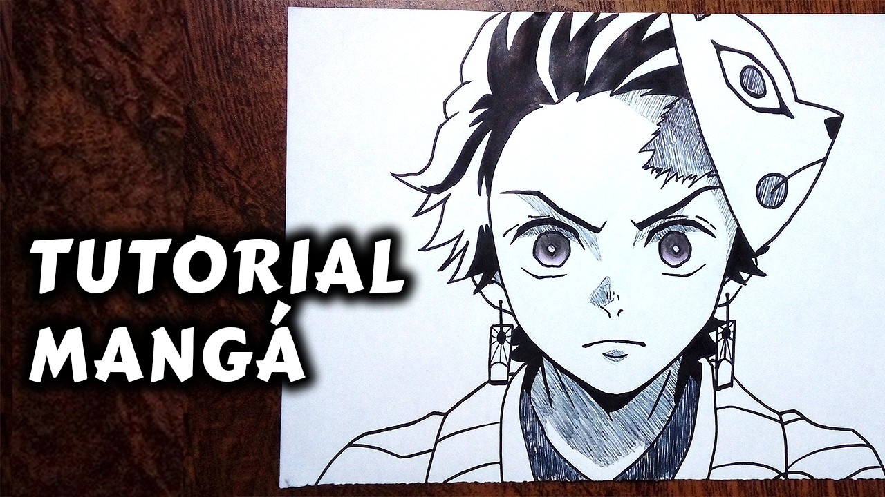 DESENHO DE ANIME FÁCIL E RÁPIDO ⚔ TANJIRO 🌊