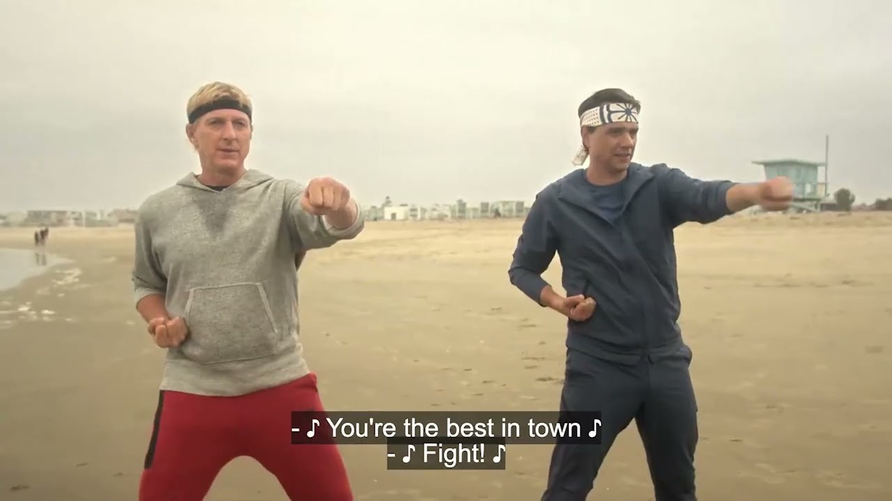 Cobra Kai Season 6 - Johnny Training with Sensei Daniel - 'You are the best Around' song