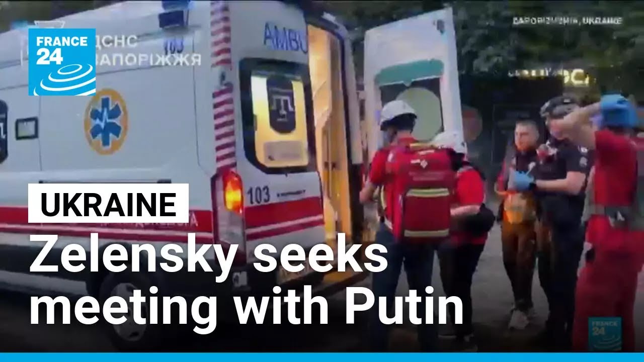 Ukraine under heavy drone attack as Zelensky seeks direct meeting with Putin &bull; FRANCE 24 English