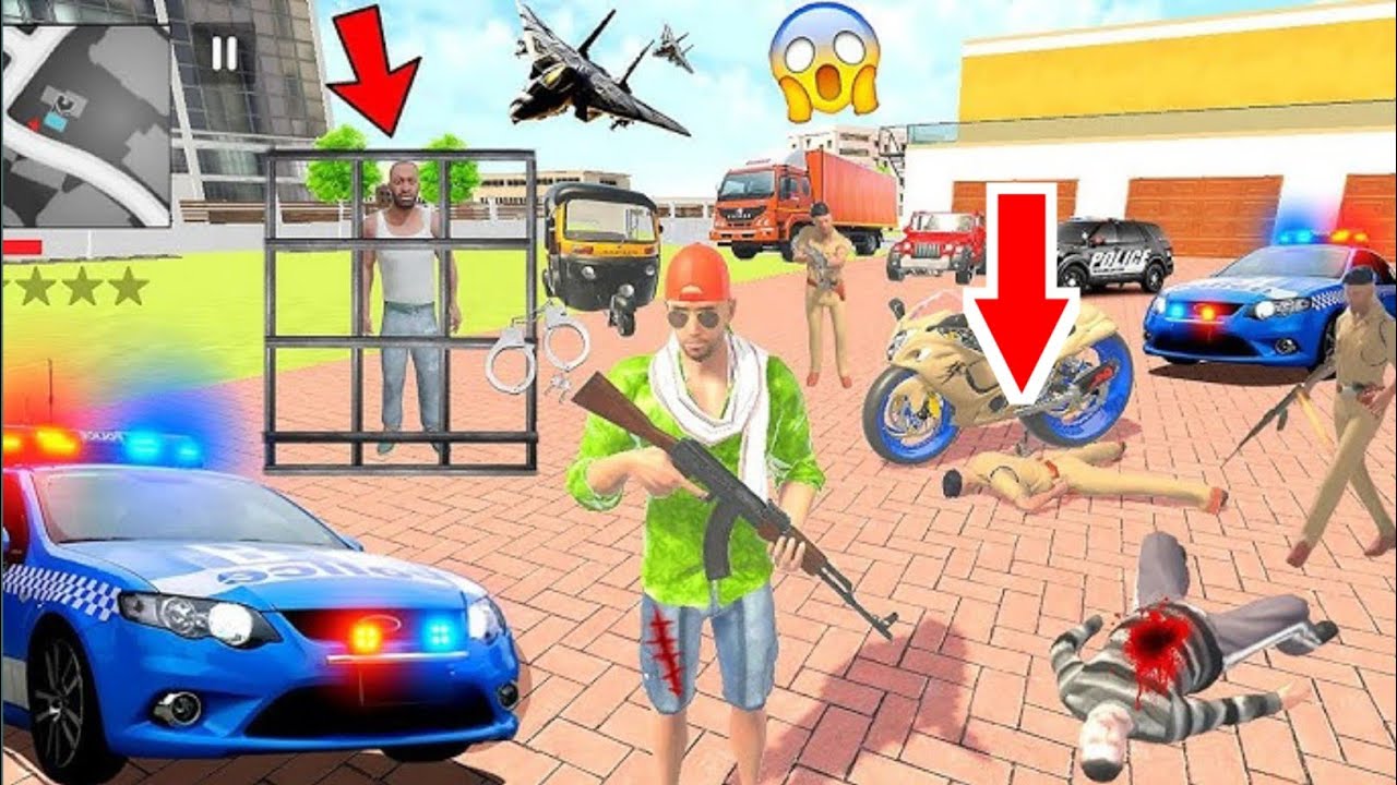 Bomb 💣 ने पोलिस स्टेशन उडवलं 😱 | Indian theft auto | marathi gamer