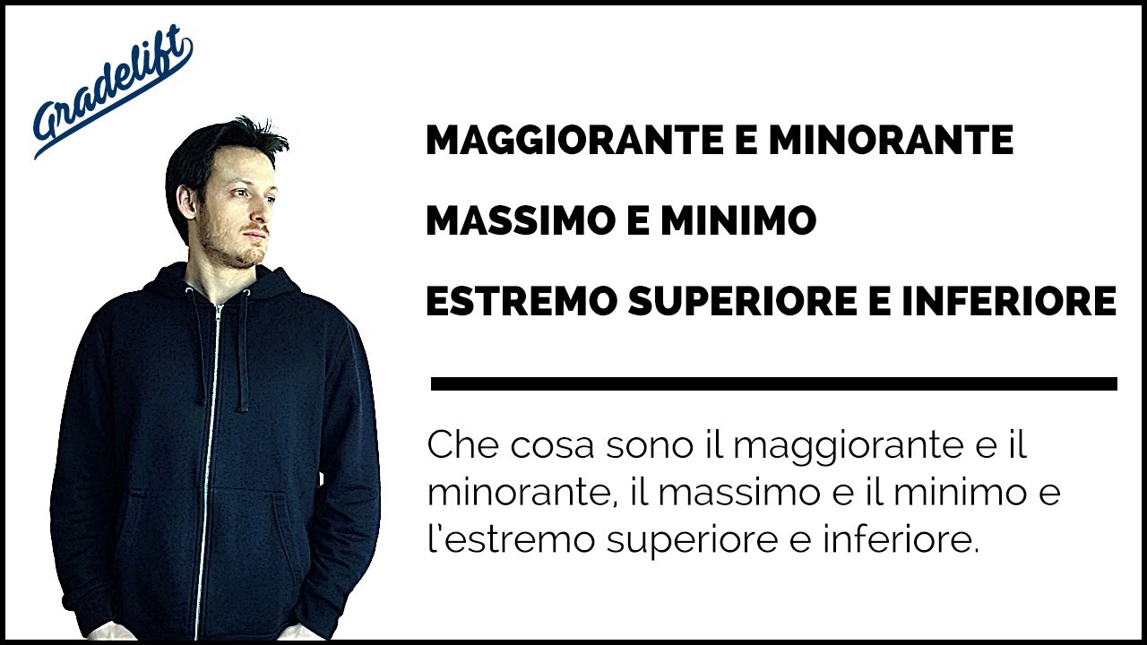 Massimo e Minimo di un Insieme Estremo Superiore e Inferiore