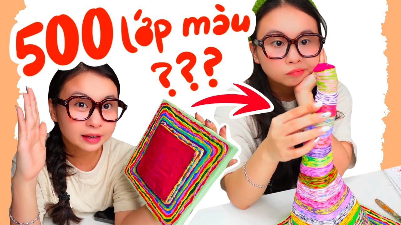 LÀM BÁNH ACRYLIC 500 LỚP CAO 30CM PHÁ KỶ LỤC LẦN 3 | Beisme