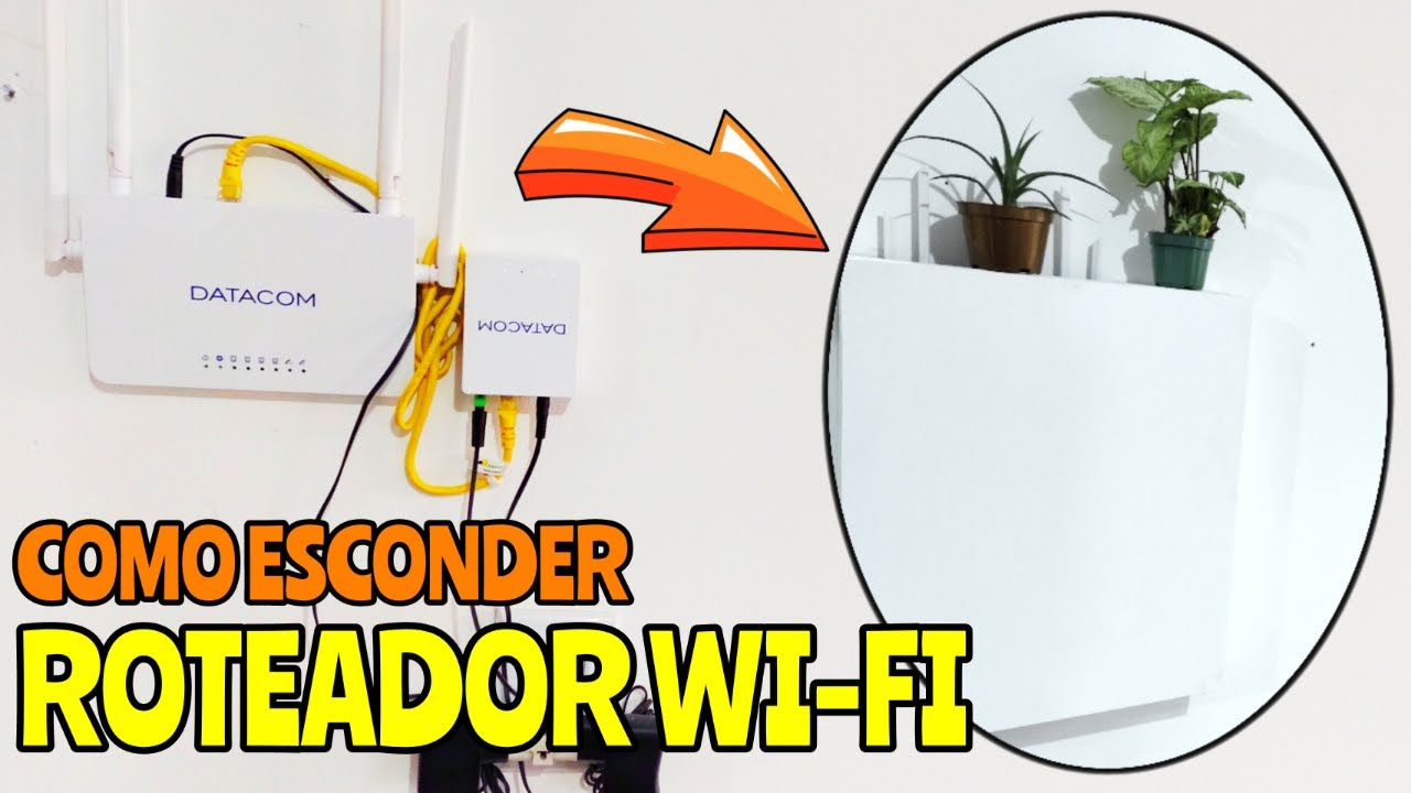 Como Esconder Cabos e ROTEADOR WI-FI de Parede [ Dicas e Organização]