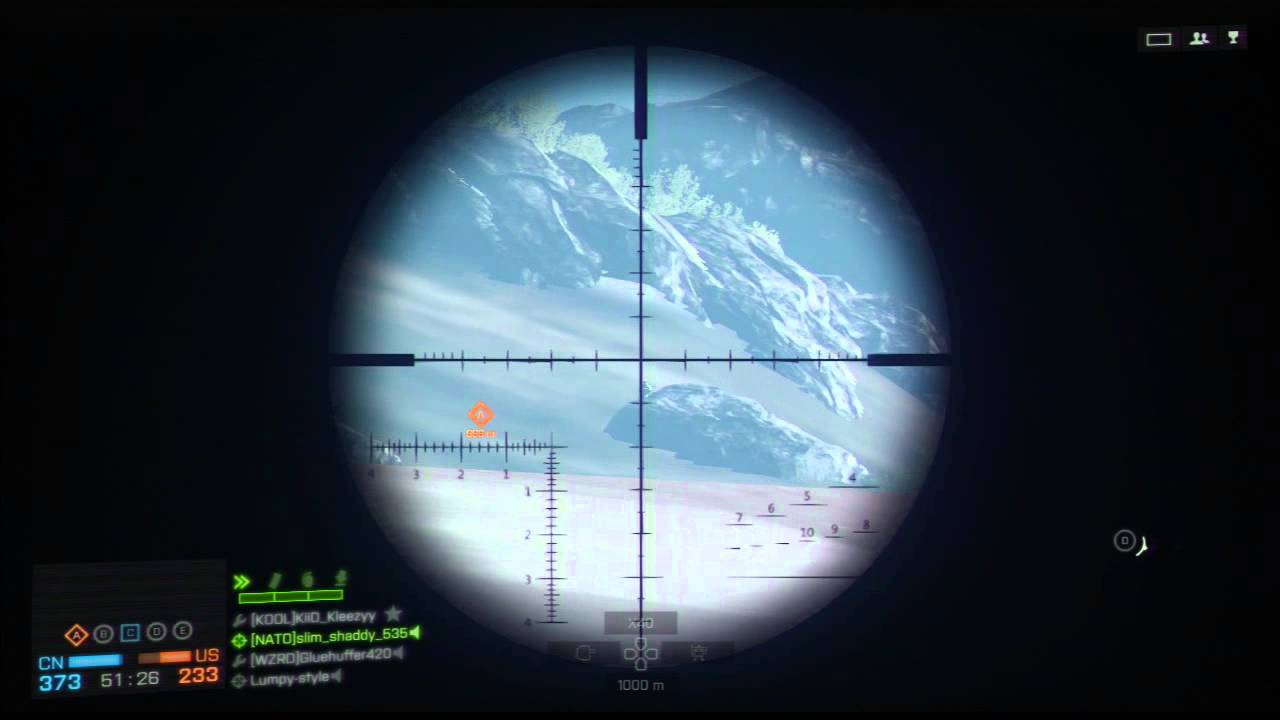 BF4 | 1,045m Headshot | SRR-61 40x Scope