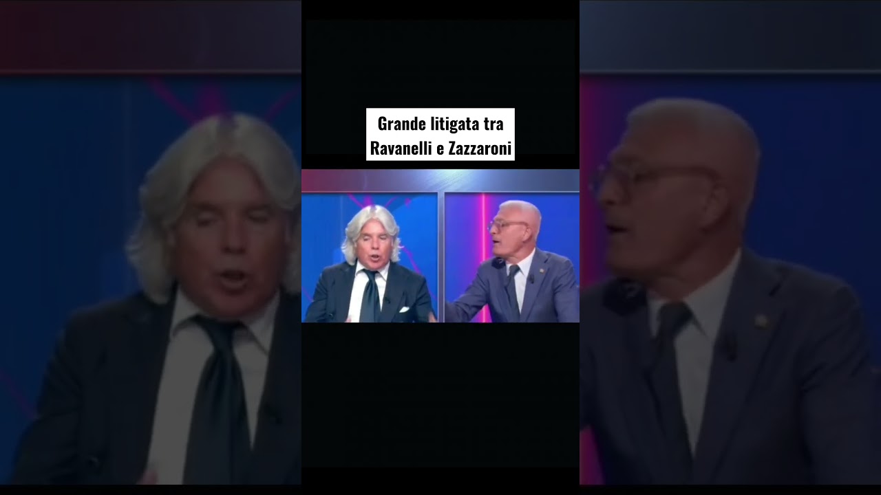 Grande LITIGATA tra RAVANELLI e ZAZZARONI in DIRETTA! 😳 #Ravanelli #Zazzaroni #Diretta #shorts