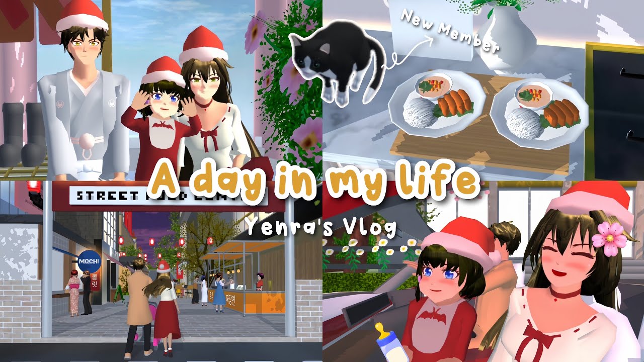 A Day in My Life Yenra's Vlog After Pregnancy • Sakura School Simulator 📷❤️