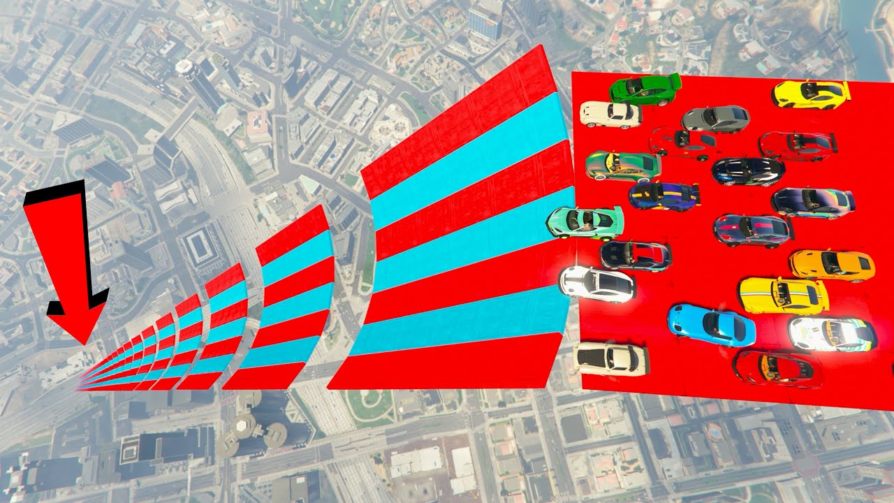 GTA 5 ONLINE 🐷 MEGA RAMPA XXXXXL A LOS SANTOS !!! 🐷 DAJE !!