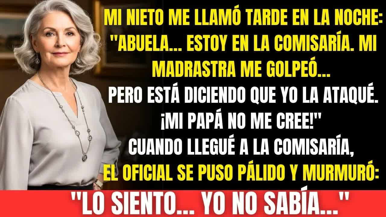 Mi nieto me llamó desde la comisaría… su madrastra lo golpeó y mi hijo no le creyó Entonces yo
