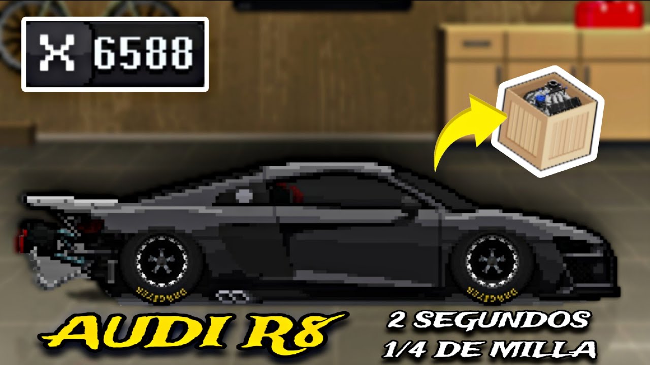 HACIENDO EL AUDI R8 MAS RAPIDO DEL MUNDO 😱 (+60,000 HP) (Mod) // Pixel car racer // Pro league