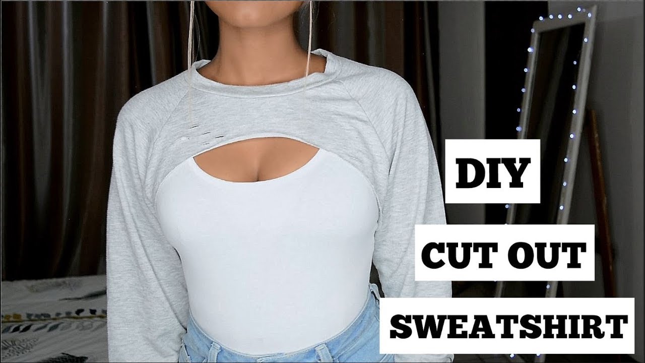 DIY Cut Out Sweatshirt + How to style!