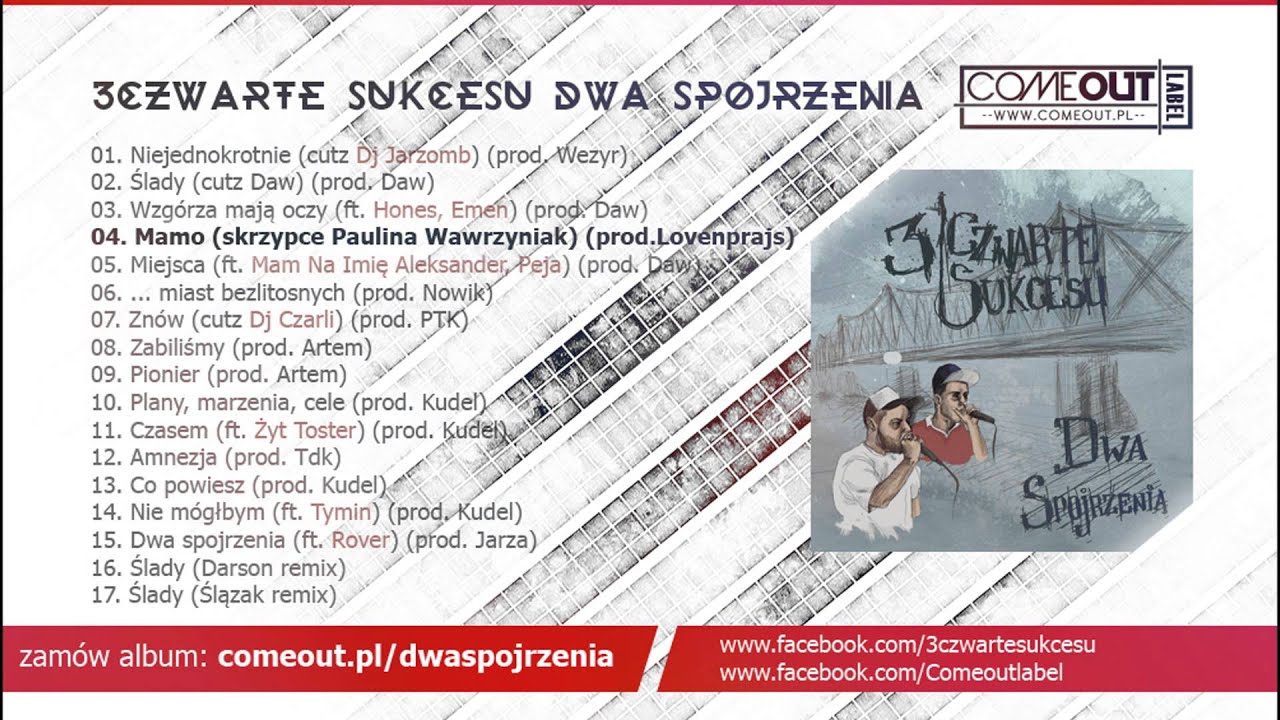 04. 3czwarte sukcesu - Mamo (skrzypce Paulina Wawrzyniak) prod. Lovenprajs