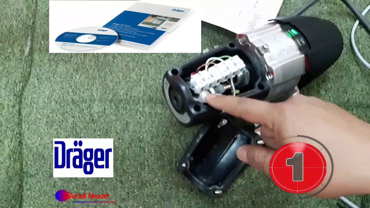 Ok (Part 1) Calibration Gas Detector Draeger PIR 7000 use PC Program CC VISION DGS
