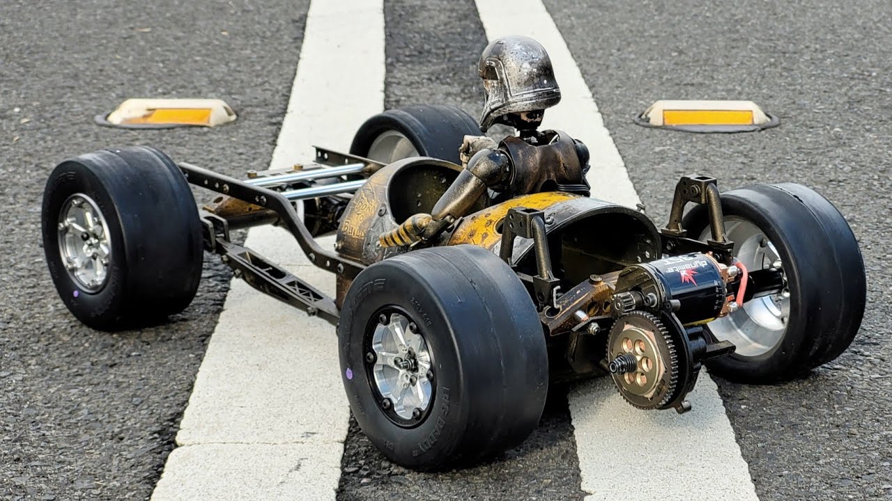 Race Car/PVC Pipe with Axial Parts Streeter WIP. RC Animatronics by Danny Huynh Creations.
