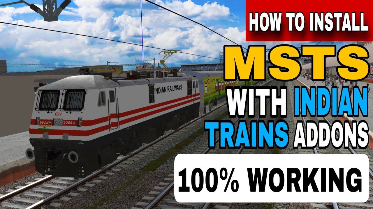 HOW TO DOWNLOAD & INSTALL MSTS WITH TRAIN & ROUTES 100 % WORKING TRICKS PART 1