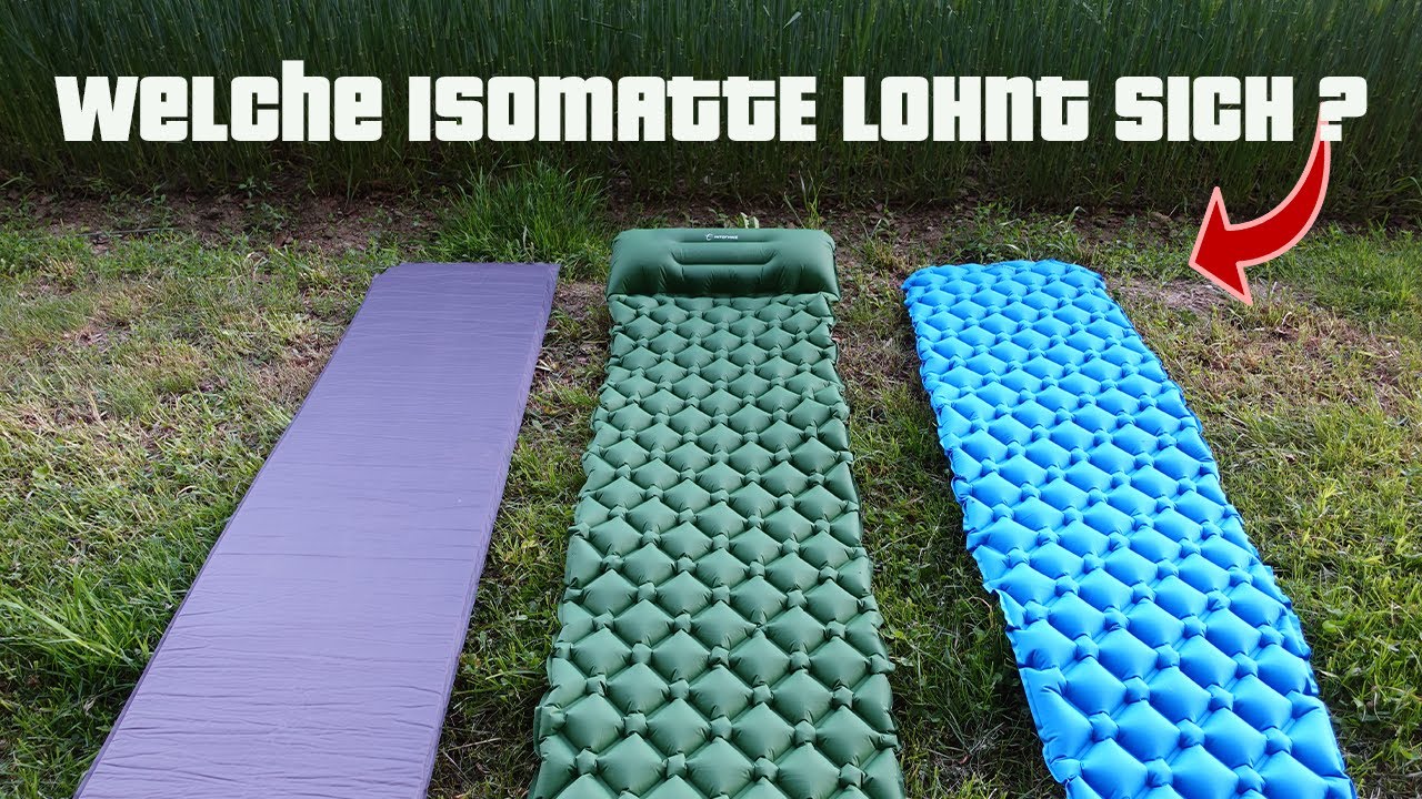 Welche Isomatte lohnt sich? Test-Teuer vs Billig / Outdoor Bushcraft Camping Isomatte-Bodenisolation