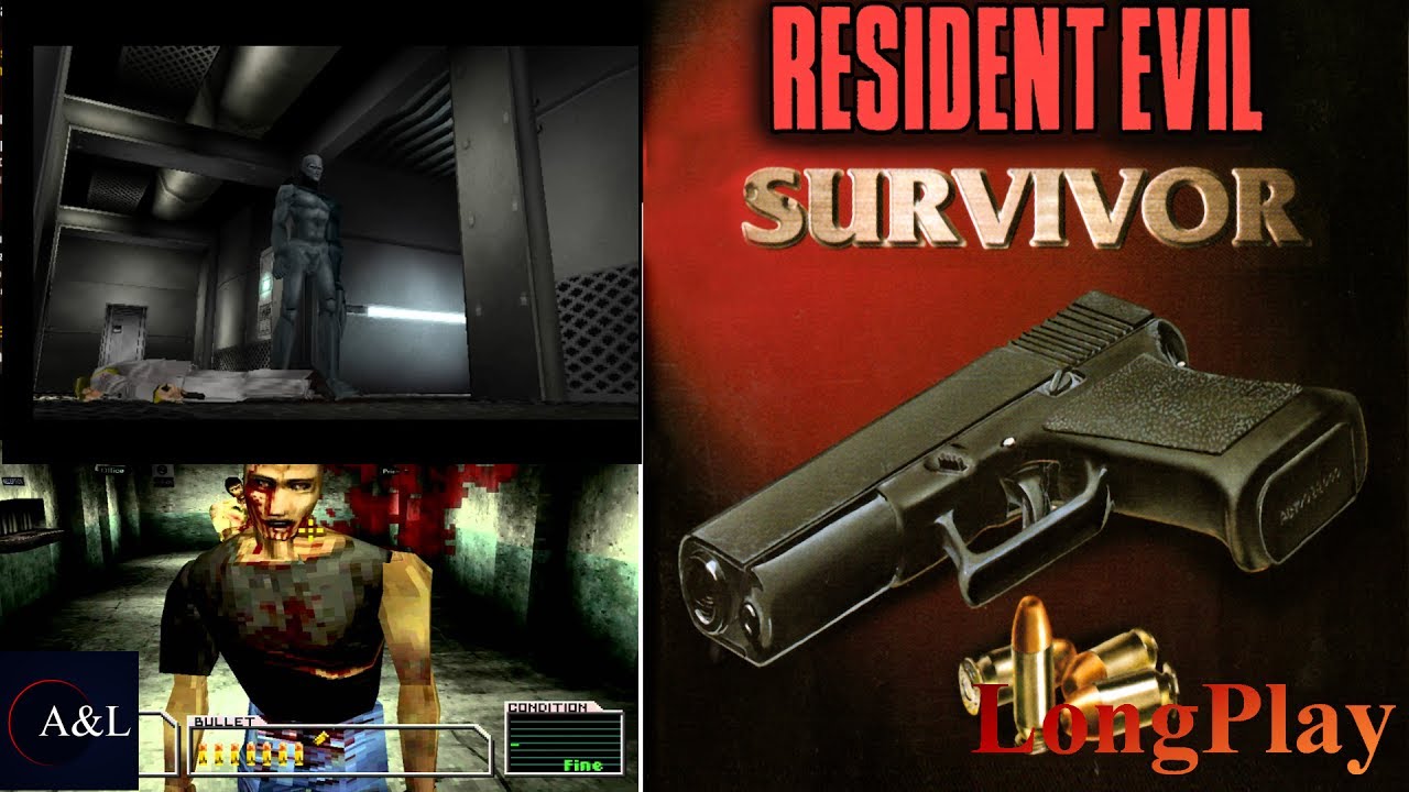 PS1 - Resident Evil Survivor - LongPlay [4K]🔴