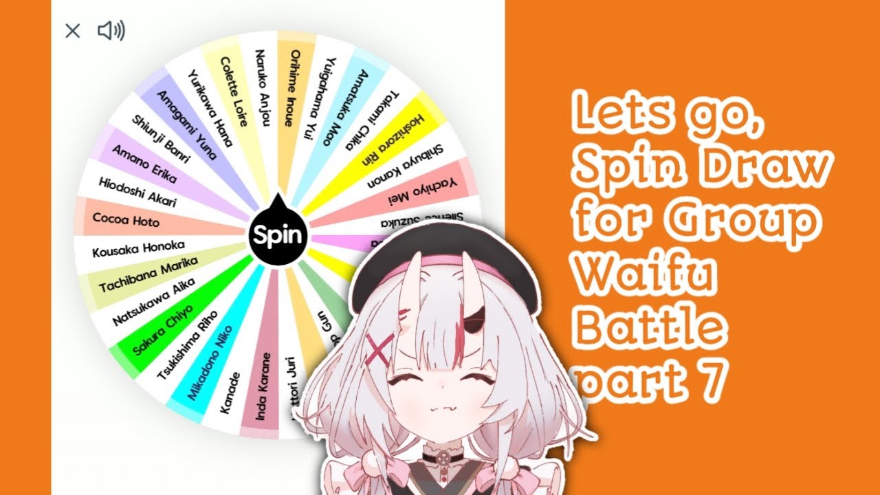 【 SPIN DRAW】Pagii, gass kita drawing grup Waifu Battle #7_OrangeHair 🔥🧡😌[Vtuber ID]