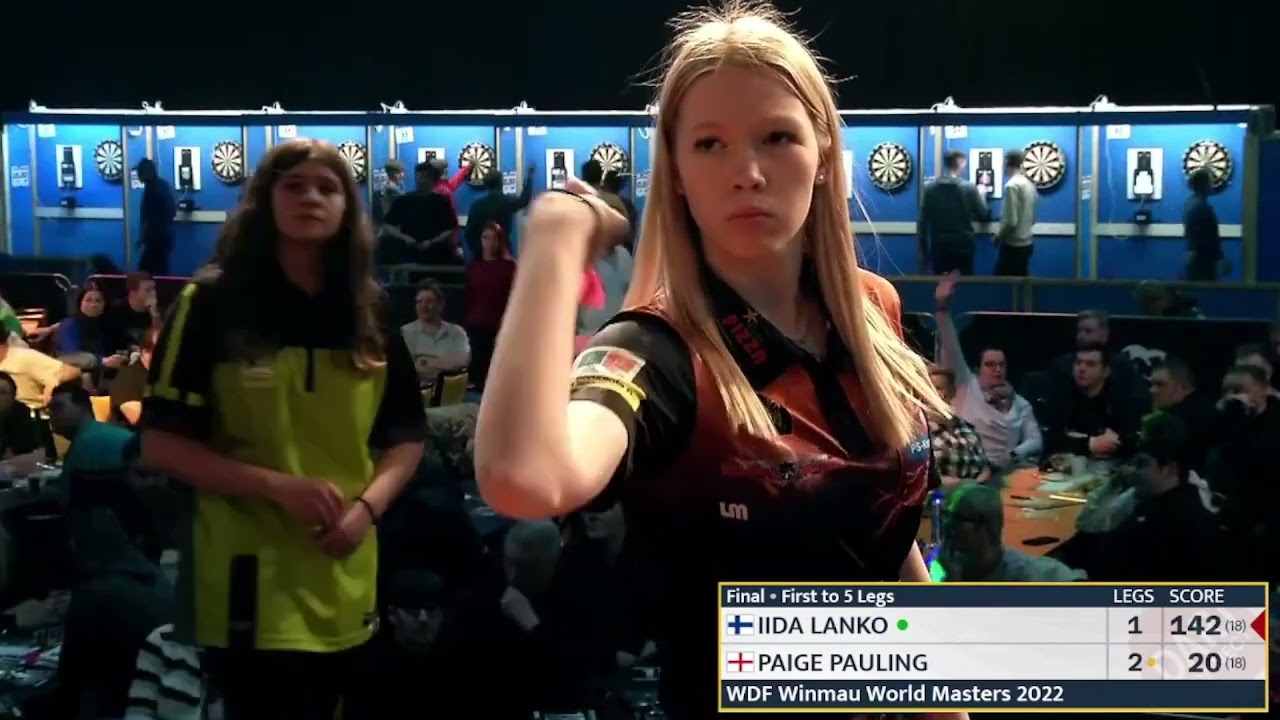 IIda Lanko vs Paige Pauling WDF Winmau World Masters 2022 final