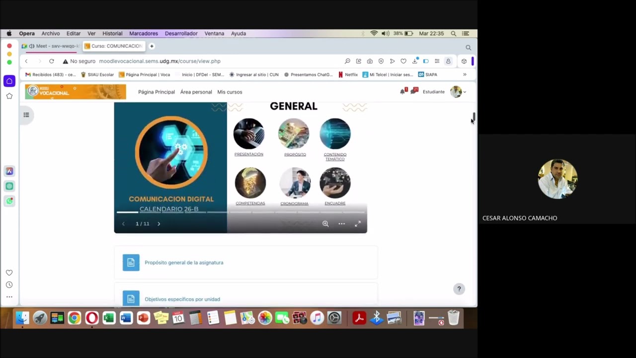 INGRESO A PLATAFORMA  MOODLE PREPARATORIA VOCACIONA